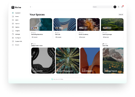 Space creation flow — the admin-side governance surface